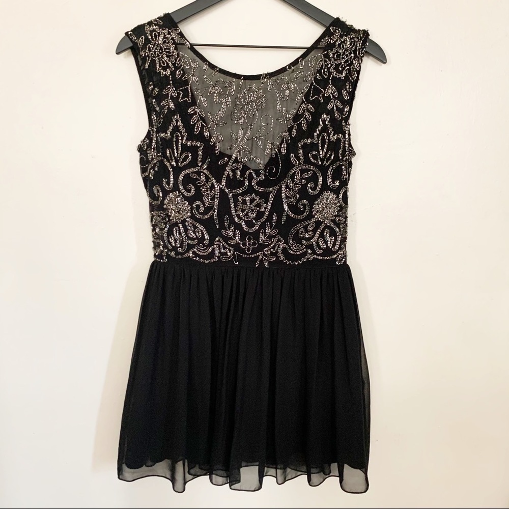 Yumi Kim Cocktail Sequin Dress Black Women’s Size Small